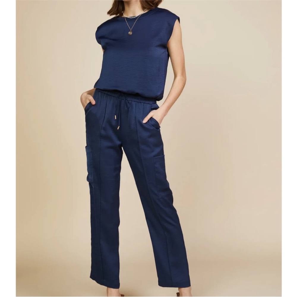 Skies Are Blue set Dark Blue Cargo Pants